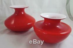 Coral & Opal Kastrup-Holmegaard Carnaby Vase Lovely Rare Find