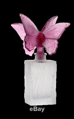 Couple of Butterflies' Large Prestige Perfume Bottle by Daum of France NIB