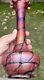 Czech Pallme-Koenig Veined Pink Art Glass 10.5 Vase