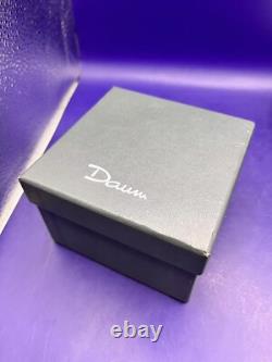 DAUM Frence Vintage Pink Green Amethyst Art Glass Rose Bowl Pate de Verre withbox