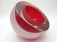 Da Ros Cenedese Murano red in pink green alexandrite art glass bowl sculpture