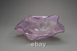 Dale Chihuly Pink 1984 Seaform, Signed contemporary glass art