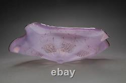 Dale Chihuly Pink 1984 Seaform, Signed contemporary glass art