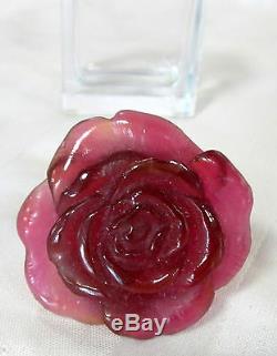 Daum 5270-1/c Rose Passion Perfume Bottle Brand New In Box Red Rose Cap Love F/s