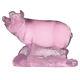 Daum Crystal Small Pink Pig Brand New In Box 03392-1 Cochon Rose Free Shipping