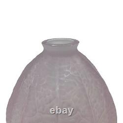 Daum Glass Flower Vase Pink