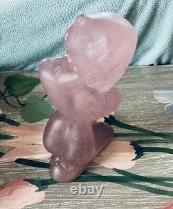 Daum Pate de Verre Rare Large Woman Nude Pink CECILE Lt Ed Sculpture Sheila Finn