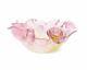 Daum Roses Shallow Dish 01963 Bowl Vase Pink French Glass Crystal