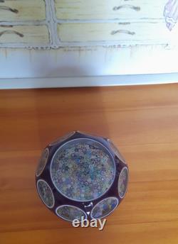 Ex Rare Limited Edition PERTHSHIRE-DOUBLE OVERLAY-1974 Paperweight-No 145/300