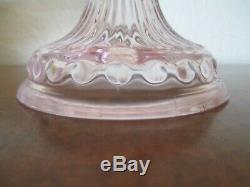 Eyewinker, Pink Glass, Round Cake Stand / Footed Cake Plate, Excellent Condition