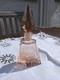 FABULOUS ART DECO BOHEMIAN PINK GLASS SCENT BOTTLE Just Beautiful