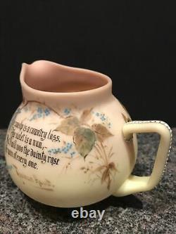 FABULOUS Mt. Mount Washington Burmese ROSE & VERSE Decorated Pitcher