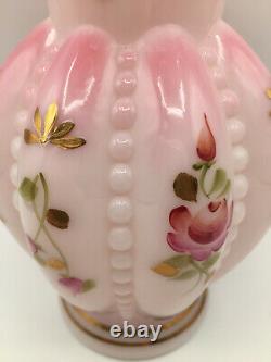 FENTON Charleton Collection Rosalene Vase Signed Bill & Frank Fenton with Base