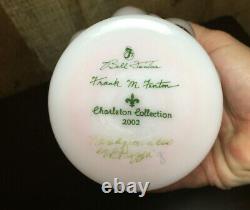 FENTON Charleton Collection Rosalene Vase Signed Bill & Frank Fenton with Base