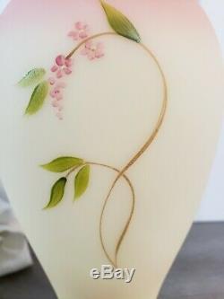 FENTON LIMITED EDITION 2007 BURMESE MOTHERS DAY VASE w DOVES 799 / 1950 SIGNED