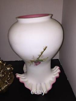 FENTON Vintage Moss Rose Lamp(2nd One)