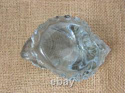 FIRE AND LIGHT SEASHELL Handcrafted Glass Blue/ Pink Tea light RARE