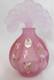 Fenton Art Glass Perfume Bottle with a Floral Stopper, Lynn Fenton signature