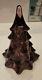 Fenton Art Glass Pink Iridescent 7.5 Christmas Tree Figurine