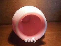 Fenton Art Glass Sandcarved Burmese Gauley River Sunrise by Kelsey Murphy #340