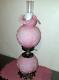 Fenton Art Glass Satin Rose (pink) Gwtw Poppy Lamp Light
