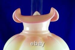 Fenton Burmese Gone With The Wind Jumbo Undecorated Lamp 28 1/2 Tall