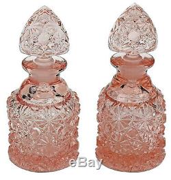 Fenton Daisy and Button Pink Vanity / Perfume Set with Tray