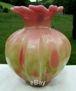 Fenton Glossy Burmese Dave Fetty Cutting Garden #119/500 6.5H HTF RARE