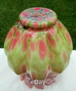 Fenton Glossy Burmese Dave Fetty Cutting Garden #119/500 6.5H HTF RARE