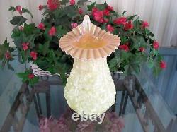 Fenton Large Burmese JIP Poppy Show Vase, RARE, HTF