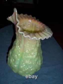 Fenton Large Burmese JIP Poppy Show Vase, RARE, HTF