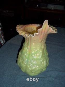 Fenton Large Burmese JIP Poppy Show Vase, RARE, HTF