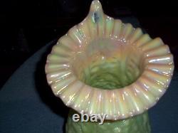 Fenton Large Burmese JIP Poppy Show Vase, RARE, HTF