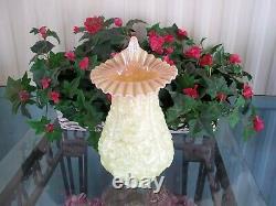 Fenton Large Burmese JIP Poppy Show Vase, RARE, HTF