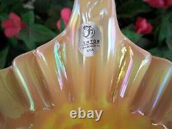 Fenton Large Burmese JIP Poppy Show Vase, RARE, HTF