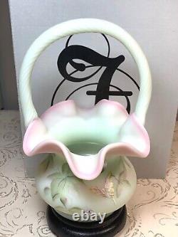 Fenton Lotus Mist Burmese Basket Historical Collection 2000 LE 2335/2950