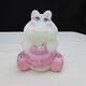 Fenton Opal Satin Pink Dress Hand Painted Hippo Special Order LE 2008 C2567