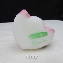 Fenton Opal Satin Pink Dress Hand Painted Hippo Special Order LE 2008 C2567