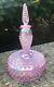 Fenton Pink Iridescent Hobnail Perfume Bottle Powder Box 95th Anniversary
