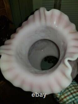 Fenton Pink Rosalene Poppy Gone With The Wind GWTW Lamp