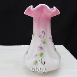 Fenton Rosalene Pansy Sunrise Hand Painted Vase Special Order LE 2005 W458