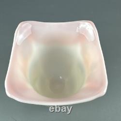 Fenton Rosalene Pink Art Glass Vase American Gallery Series Artist Signed