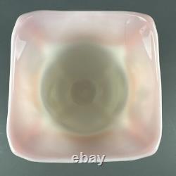 Fenton Rosalene Pink Art Glass Vase American Gallery Series Artist Signed