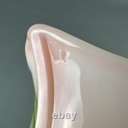Fenton Rosalene Pink Art Glass Vase American Gallery Series Artist Signed