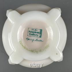 Fenton Rosalene Pink Art Glass Vase American Gallery Series Artist Signed