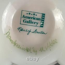 Fenton Rosalene Pink Art Glass Vase American Gallery Series Artist Signed