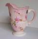 Fenton Rosaline Pink Art Glass Pitcher Signed Shelly Fenton, D Frederick