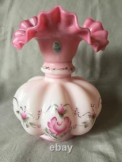Fenton Vase Glass Messenger 1997