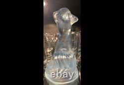 Fine Art Deco Walther & Sohne Molded Glass Mermaid /muschel Stand Figurine