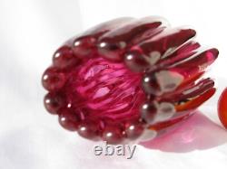 Flavio Poli Seguso Vetri Darte Model No 12024 Pink Lilac Ribbed Glass Vase 1958